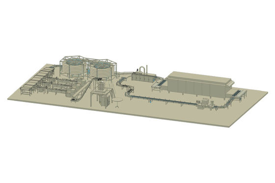 PLC Control 1000kg/h Mufffin Automatic Cake Production Line