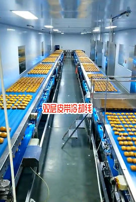 PLC Control 1000kg/h Mufffin Automatic Cake Production Line