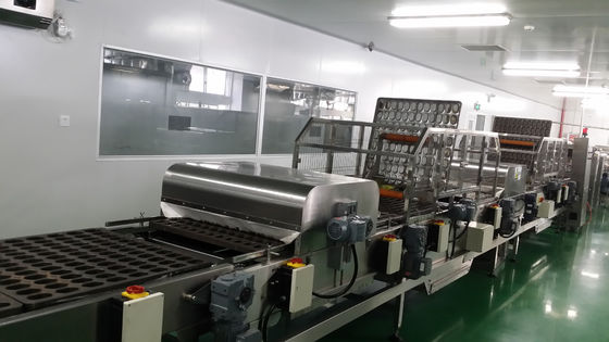 PLC Control 1000kg/h Mufffin Automatic Cake Production Line
