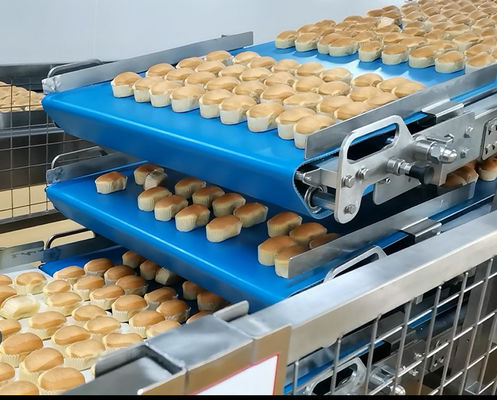 ISO9000 Turnkey PU Belt Continuous Automatic Bread Production Line